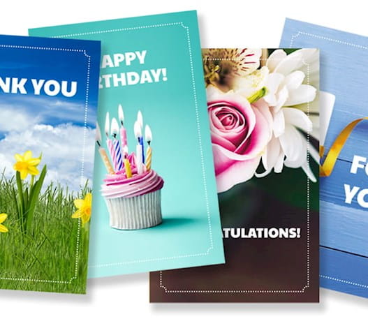 A selection of e-cards